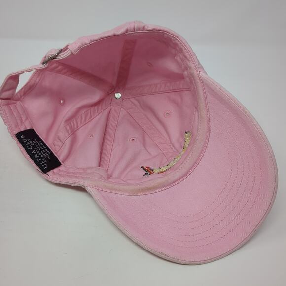 Daytona 1 Slideback Hat Pink One Size Adjustable Embroidered UltraClub - Picture 7 of 9